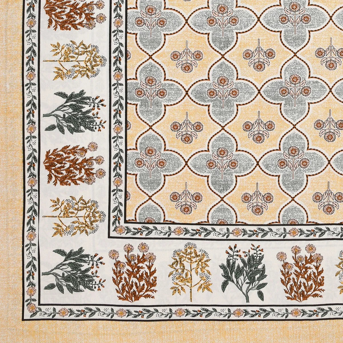 100% Pure Cotton | Single Bed | Bed Sheet - Riya